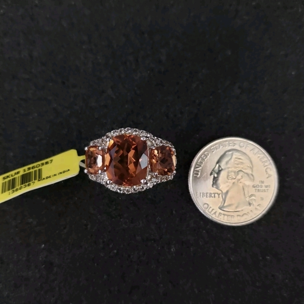 Hold For HH! 3 Color Change GenuineAlexite And Topaz Designer Ring - Picture 13 of 14